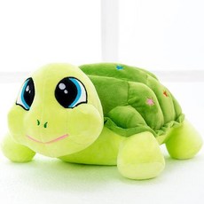 可愛烏龜造型絨毛玩偶 兒童抱枕娃娃, 1個, 綠色小龜,45釐米