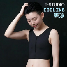 T-STUDIO VCOOL 酷涼中拉半身束胸內衣，透氣舒適，中拉半身設計，展現自然胸型