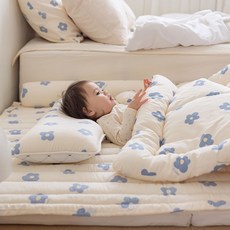 모달 아기 듀얼 아이싱 와이드베개 2종세트(커버+경추 솜베개), 2종세트(커버+경추솜베개), 와플베어/베이지다이아(아이싱)