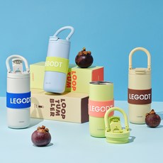 레고트 루프 텀블러 멀티 600ml (6 colors) 보온 보냉 스텐 물병, 애플그린, 1개