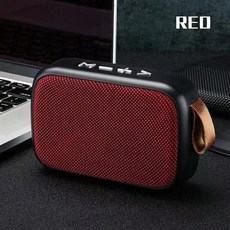 스피커 사운드바 휴대용 블루투스 5 0 무선 500mAh 배터리 실내외 스포츠 HIFI, Red