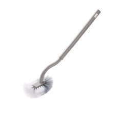 S型馬桶刷 無死角 彎頭刷 壁掛式浴廁掃除用品 PP186, 1個, 顏色隨機, 灰色