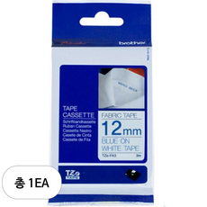 TZETAPE 정품 라벨테이프 12mm TZe-FA3, 흰색, 1개