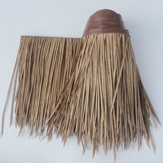 오두막 지붕 지푸라기 초가집 원두막 상품 처마 장식, 방염 연한 황갈색 B 1mx0.5m