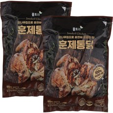 풀토래 냉동 참나무 훈연 훈제통닭, 2팩, 650g