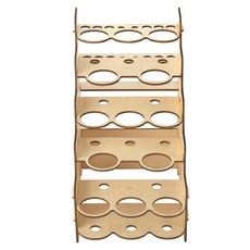 shangren DIY 기본 페인트 병 브러쉬 랙 에폭시 도구 다층 나무 주최자 보관 디스플레이 스탠드, 설명한대로, 목재, 13 구멍 35mm, 1개