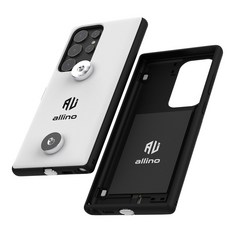 알리노 퍼펙트 핏 오토바이 자석 충전케이스 배달대행 충전거치대, 갤럭시S23울트라, 화이트 갤럭시S23울트라, 화이트