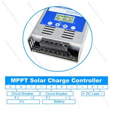 MPPT 60A 태양광 충전 컨트롤러 12V 36V 자동 최대 PV 190VOC 납산 리튬 배터리용, 01 A