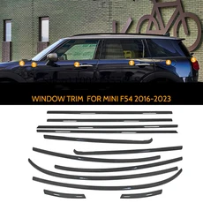 크롬 블랙 외부 창 Weatherstrip 스트립 트림 씰 도어 몰딩 Deocrative For Mini Cooper Clubman F54 2016-, 01 Chrome Black