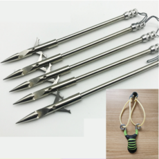 Vajra 상어다트낚시장비슬링샷액세서리사냥슈팅투석기다트스테인레스스틸화살촉, 5EA, 1개