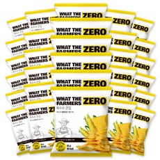 다이어터 필수품 왓더파머스 오리지널 무설탕 옥수수칩 기름 없이 열풍에 구운 건강한 저당 간식 옥수수 콘칩, 30개, 25g