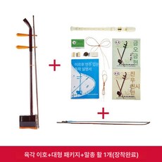 초보용 육각형 얼후 머스코 15FQ25G 입문용일렉기타 민속악기 초보자, 1개, 육각형 이후 말총 활