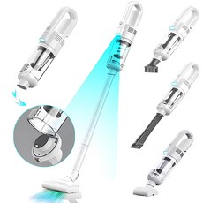 OYEAH 다용도 핸디형 4 in 1 무선 진공청소기 YK-330, 푸른