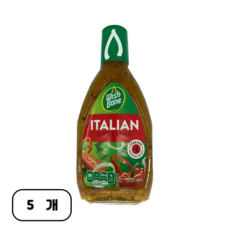 Wish-Bone 이탈리안 드레싱 시그니처 블렌드 오브 허브 앤 스파이스, 5개, 444ml