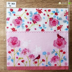 蝶古巴特進口餐巾紙 8號賣場，拼貼專用紙巾，多款圖案可選，含稅開發票, 1個, 15-TS-363 花卉
