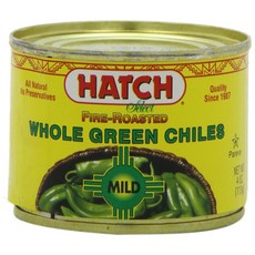 Hatch 셀렉트 홀 그린 칠리 통조림 마일드, 113g, 1개