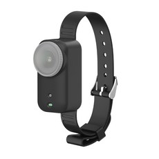 PULUZ DJI Osmo Nano용 실리콘 바디 커버 확장 손목 스트랩 및 반려동물 목걸이 마운트, 1개, 검은색