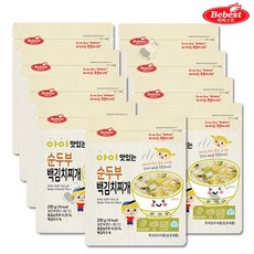 베베스트 아이 맛있는 순두부 백김치찌개 해썹 아기반찬 레토르트식품 아이 맛있는 순두부백김치찌개, 9개, 200g