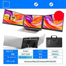 휴대용 듀얼 노트북 2단 확장형 보조 화면, 15.6인치 P7 Pro, 14인치