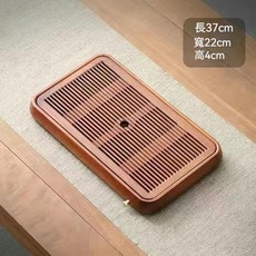 花梨木 實木茶盤 排儲兩用 瀝水盤 37x22x4cm, 1個, 楠竹百川37*22*4搭配排水管水球