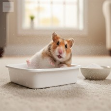 웅스토어 소동물목욕파우더 입자고운모래