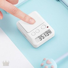 원형 디지털 학습 집중 시간 측정기 책상 탁상 공부 시험 준비 카운트다운 알림, 1개, 핑크