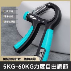 機械智能計數握力器男專業練手力臂肌手指力康復訓練器健身減壓腕, 1個, 橙黑色【包膠款】,全新豪華5-60kg握力器