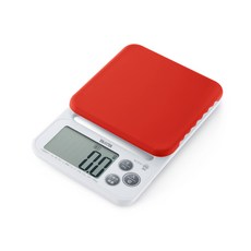 日本TANITA電子料理秤-料理教室款(0.1克~2公斤)KJ-212-台灣公司貨, 櫻紅, KJ-212, 2kg