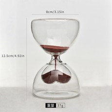 夢幻愛心沙漏 雙層心形玻璃沙漏家居桌面沙漏擺件創意禮品送情侶, SL2049 雙層愛心沙漏(不計時):SL2049 雙層愛心沙漏(不計時)