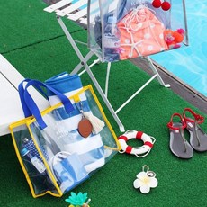 여행용 투명가방 바캉스용 여성 숄더백