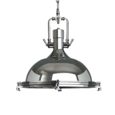 LOFT工業風金屬鐵藝船長吊燈 LC-013，高質感燈飾，打造獨特居家風格, 電鍍色