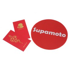 Supamoto 蛇年 新年快樂 2025新春 滑鼠墊 紅包袋, 1個, 小龍年 滑鼠墊