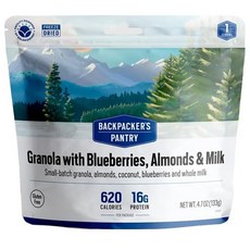 Backpacker's Pantry 그래놀라 블루베리 Backpacker's Pantry Granola with Blueberries Almonds, 133g, 1개