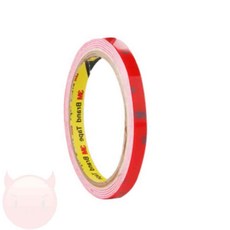 왅자마켓 차량용 몰딩 양면테이프 백색 8mm 1.5M 차량용썬바이져양면테이프