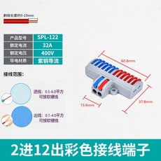 SPL-82 二進八出 快速接線端子 併線器 5只, 1個, SPL-122二進十二出/5只