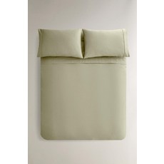 자라 zara 퍼케일 코튼 이불 커버(300수) - 그레이 그린 0030/088/524112669, 싱글