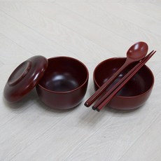 남원 향림공예 오리목 주발세트 국그릇 밥그릇 수저세트 제기 제사 그릇 단품 목기, 1개