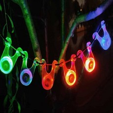 야간캠핑 스트링LED전구 야간등 야광링 자전거조명, 블루