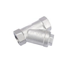 304不鏽鋼 Y型絲扣過濾器 3/4/ DN15 內螺紋過濾閥管道濾網器, DN15 1/2（304材質）