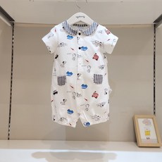 [아가방]강남점*디즈니 베이비 빅 힛트!! 달마시안체크 우주복/매끈하고 부드러운 촉감/편한 똑딱이 장착/안심 무형광/아가방 우주복