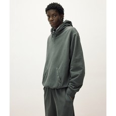 IL CORSO 워시드 에센셜 후드 티셔츠 차콜 그레이 IETS5F202CG 470336