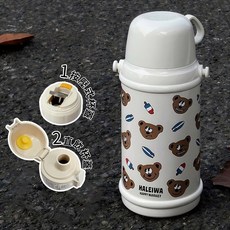 HALEIWA 兒童保溫壺 直飲杯 316不鏽鋼, 1個, 滿印, 大容量