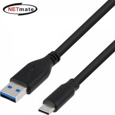 강원전자 넷메이트 NMC-CA303B USB3.1(3.0) C타입 AM-CM 케이블 0.3m (블랙), 본상품선택, 1개