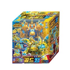 (선물완구) 고고다이노 골드킹 10주년 기념 극장판 고고버스터 4단 변신 합체로봇, 1개