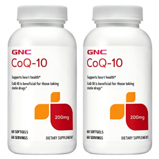 GNC CoQ-10 200mg 소프트젤, 60정, 2개
