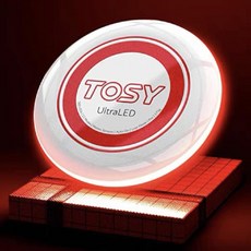 원반 던지기 LED 아웃도어 스포츠 후광 연습 야외 운동회, 화이트디스크+레드