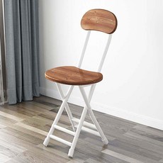 미니 접이식 의자 실내 야외, 1인용, 등받이 의자 우드 패턴 45cm