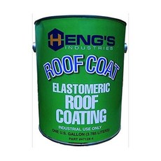 헹스 인더스트리 471284 RV 트레일러 캠퍼 실란트 엘라스토머릭 루프 코팅 갤런 화이트