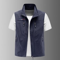 羅小虎 戶外馬甲 春夏新款多口袋運動休閒工裝馬夾 速乾寬鬆透氣坎肩 戶外釣魚背心