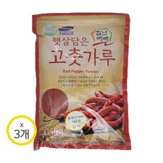 일년래래 햇살담은 중국산 매운맛 김치용 고춧가루, 1kg, 3개